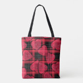 Liefde plaid tote bag (Achterkant)