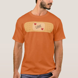 Liefde pleister vintage t-shirt