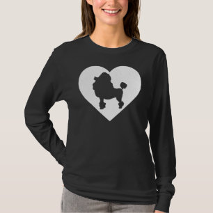 Liefde poedel cadeau voor liefhebbers hond eigenaa t-shirt