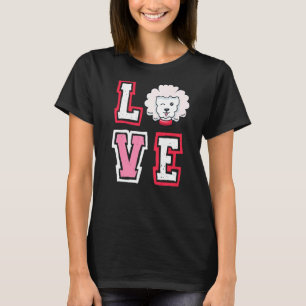 Liefde poedel dier pup puppy huisdier hond eigenaa t-shirt