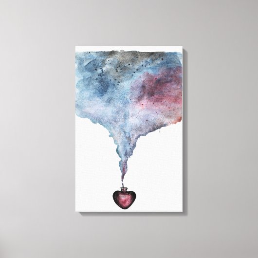 Liefde Poison Fantasy Drink Injectieflacon Passion Canvas Afdruk (Voorkant)