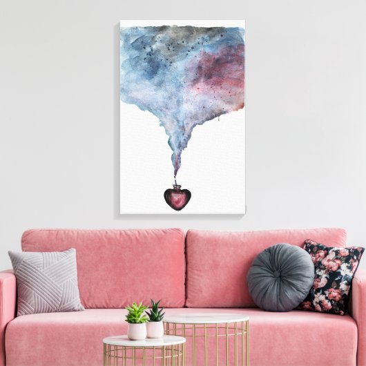 Liefde Poison Fantasy Drink Injectieflacon Passion Canvas Afdruk (Insitu (Woonkamer))