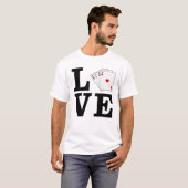 Liefde Poker T-shirt (Voorkant volledig)