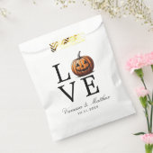 Liefde pompoen bruiloft bedankzakje (Gezegeld)