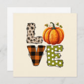 LIEFDE - Pompoen en Herfst Seizoen (Voorkant / Achterkant)