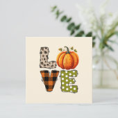 LIEFDE - Pompoen en Herfst Seizoen (Staand voorkant)