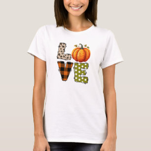 LIEFDE - Pompoen en Herfst Seizoen T-shirt
