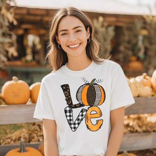 Liefde Pompoen Herfst T-shirt