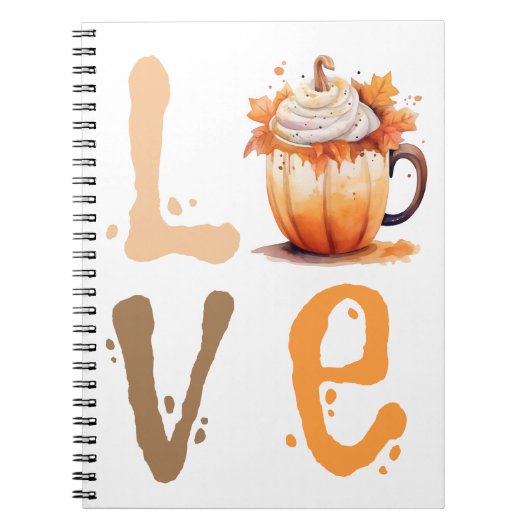 Liefde pompoen Spice Notitieboek (Voorkant)