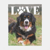 Liefde Pootafdruk FotoPop Fleece Deken (Voorkant)