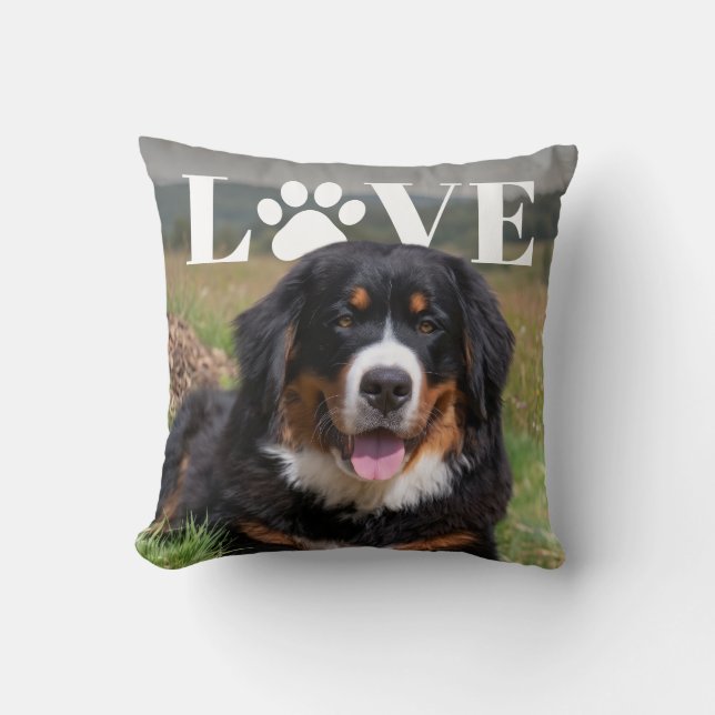 Liefde Pootafdruk FotoPop Kussen (Voorkant)