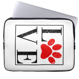 LIEFDE POOTAFDRUK HONDENEIGENaar HUISDIER LIEFHEBB Laptop Sleeve