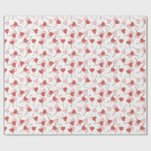 Liefde Pop Retro Valentijns Wrap Papier (Vlak)