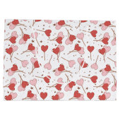 Liefde Pop Retro Valentijnsdag Groot Cadeauzakje (Achterkant)
