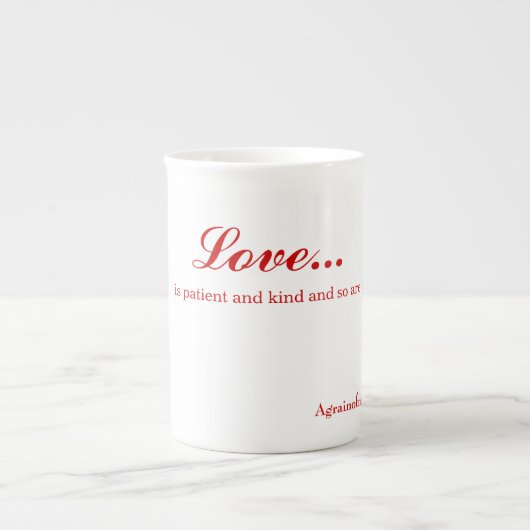 Liefde Porselein Kop (Voorkant)