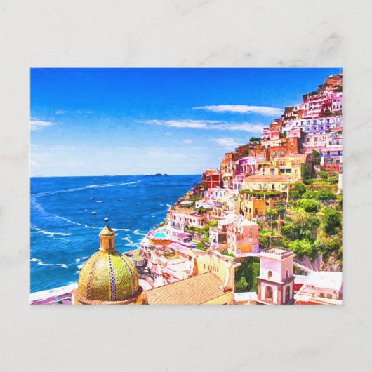 Liefde Positano Italië Briefkaart (Voorkant)