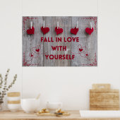 "Liefde" Positief Poster voor wandkunst (Keuken)