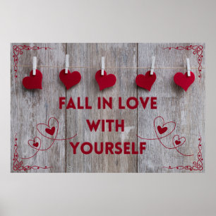"Liefde" Positief Poster voor wandkunst