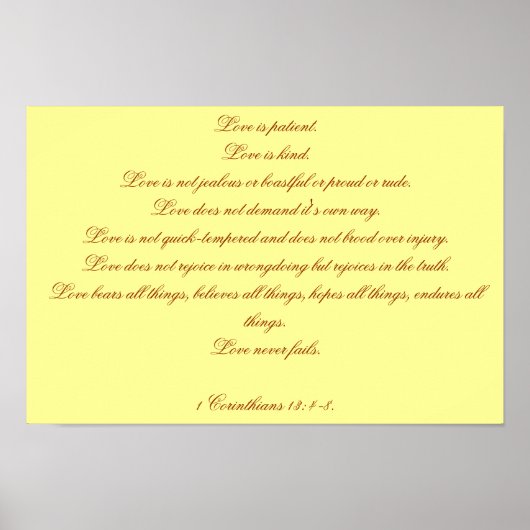 Liefde Poster (Voorkant)