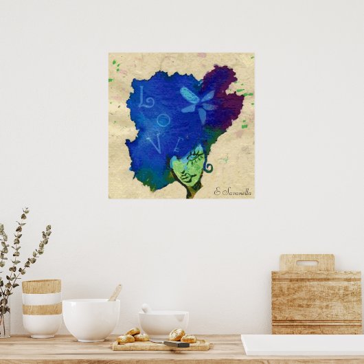 Liefde poster (Keuken)