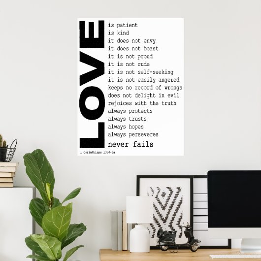 Liefde Poster (Thuiskantoor)