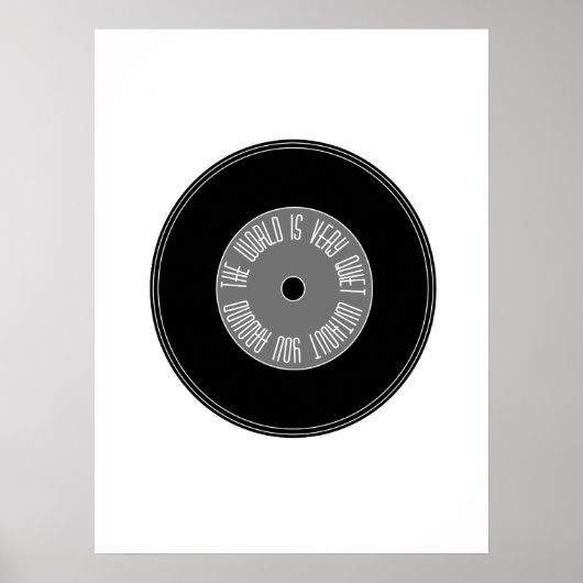 Liefde poster in B&W (Voorkant)