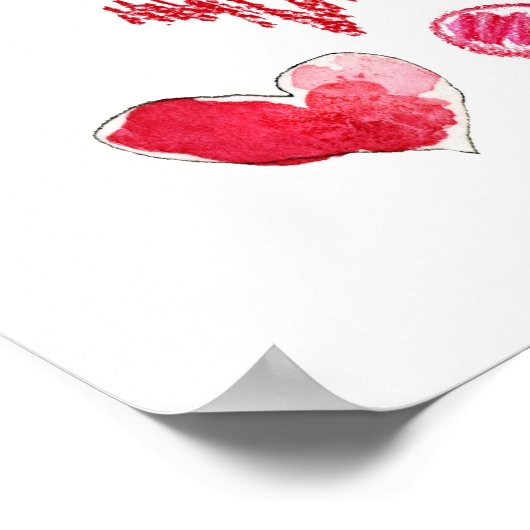 Liefde Poster - Volg je hart (Hoek)