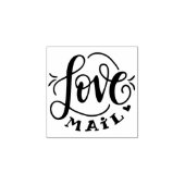 Liefde postzegel rubberstempel (Afrduk)