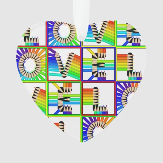 LIEFDE POTLODEN ORNAMENT (voorkant)