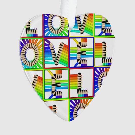 LIEFDE POTLODEN ORNAMENT (voorkant)