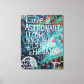 Liefde Praag muur Graffiti Straatkunst, stedelijk  Canvas Afdruk (Voorkant)