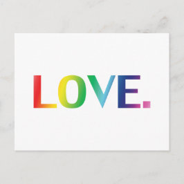 Liefde, pride lgbt lgbtq homo queer regenboogkleur briefkaart