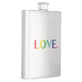 Liefde, pride lgbt lgbtq homo queer regenboogkleur flacon (Rechts)