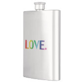 Liefde, pride lgbt lgbtq homo queer regenboogkleur flacon (Links)