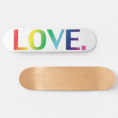 Liefde, pride lgbt lgbtq homo queer regenboogkleur persoonlijk skateboard (Horizontaal)