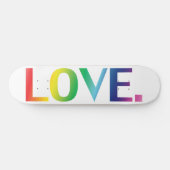 Liefde, pride lgbt lgbtq homo queer regenboogkleur persoonlijk skateboard (Horizontaal)