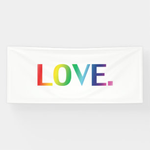 Liefde, pride lgbt lgbtq homo queer regenboogkleur spandoek