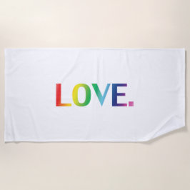 Liefde, pride lgbt lgbtq homo queer regenboogkleur strandlaken