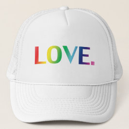 Liefde, pride lgbt lgbtq homo queer regenboogkleur trucker pet