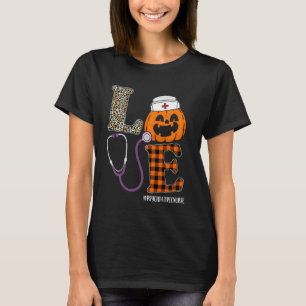 Liefde Psychiatrische verpleegster Leopard Pumpkin T-shirt