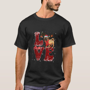 Liefde Pug Dog Lelijke Kerst Voor Vrouwen Mannen K T-shirt