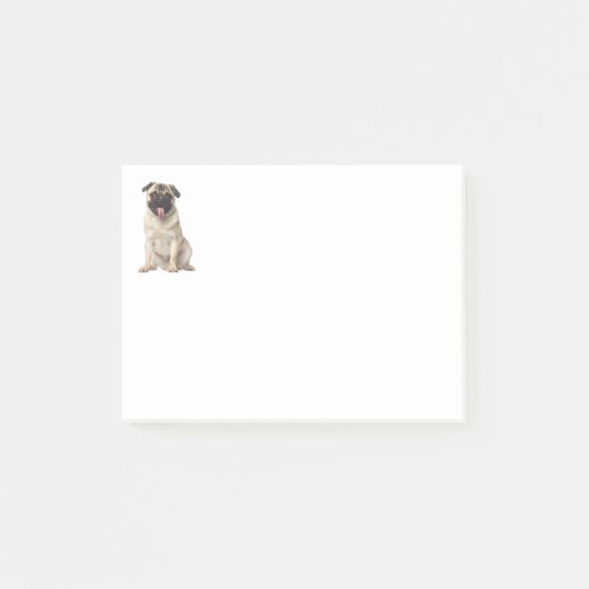 Liefde Pug Puppies Hond Post IT Plaknotities Post-it® Notes (Voorkant)