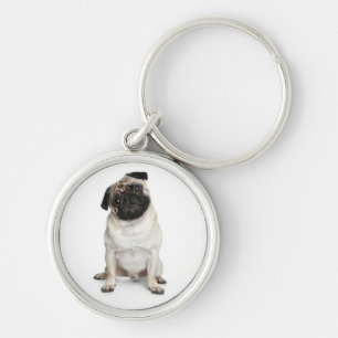 Liefde Pug Puppies Hond Sleutelhanger