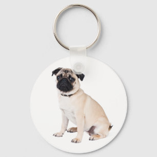 Liefde Pug Puppies Hond Sleutelhanger
