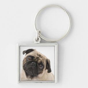 Liefde Pug Puppies Hond Sleutelhanger