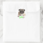 Liefde Pug Puppy Dog Groet Stickers (Tas)