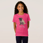 Liefde Pug T-shirt (Voorkant volledig)