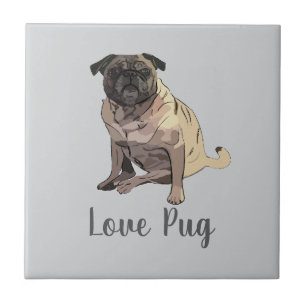 Liefde Pug Tegeltje