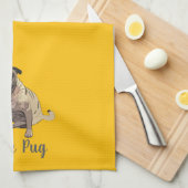 Liefde Pug Theedoek (Quarter Fold)