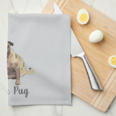 Liefde Pug Theedoek (Quarter Fold)